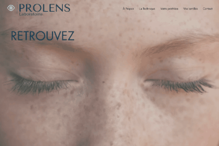 Laboratoire Prolens: Site eCommerce avancé du Laboratoire Prolens, spécialiste des prothèses oculaires et des lentilles de contact sur mesure. 