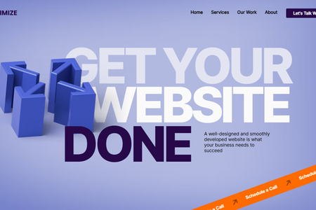 Maximize Studio: Our very own landing page, including advanced Wix Studio capabilites, 3D animations and more, with a sleek and clear design. We aimed for specific and memorable message, while still showing we could do different styles.
