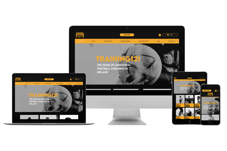 Training 121 Football Coaching: e-Commerce website redesign for 121 Training in Ireland. Online store for digital coaching resources along with soon to be implemented "Coaches Corner" membership area.