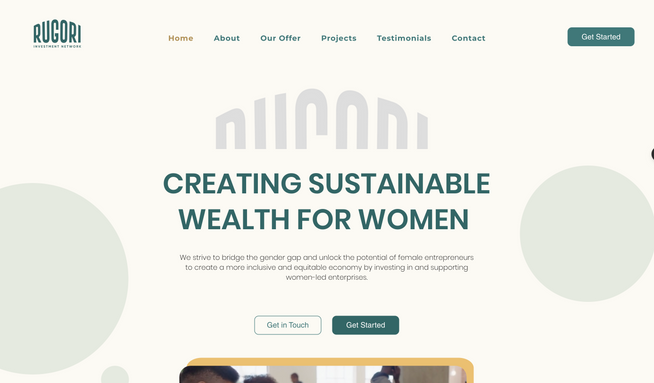 RIN: With Rugori Investment Network, we created everything from branding and user interface to the website.