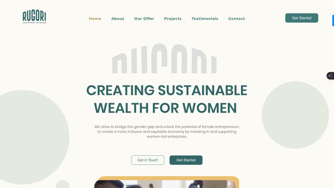 RIN: With Rugori Investment Network, we created everything from branding and user interface to the website.