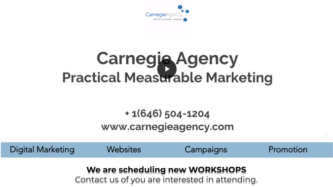 carnegieagency: We use our company site to test new features and functions released by Wix.