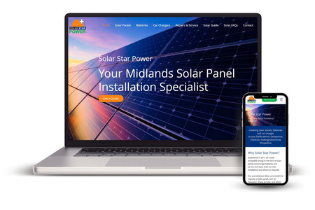 Solar Star Power: Another move from WordPress to Wix, Solar Star Power is a successful local solar installer but their website was lackluster and difficult to edit. Now with Wix, the company can really show their credibility.