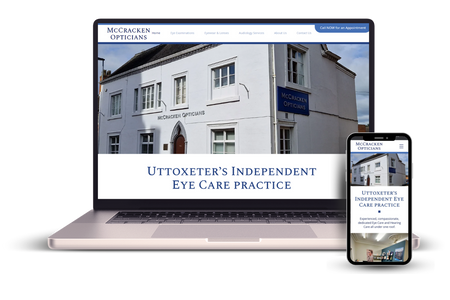 McCracken Opticians: Moving a difficult to edit WP website to Wix for a local optician.