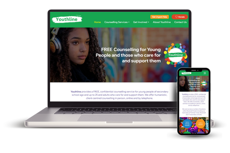 Youthline: A website rescue from WordPress to Wix Studio for youth counselling charity Youthline based in Bracknell.