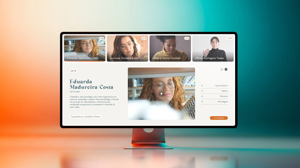 terapoint: A Brazilian-based SaaS that connects users with their ideal psychologist through an affinity-based system. Solution Architecture, UI/UX Design and Programming by Studio Liros.