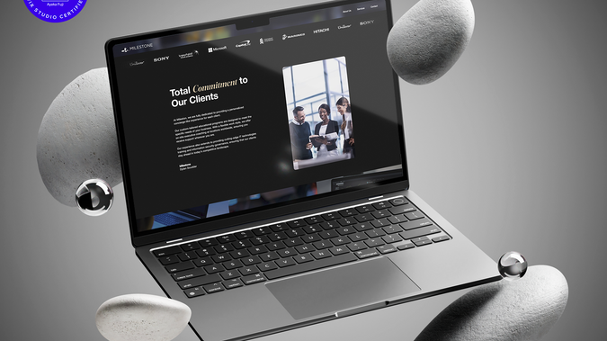 Milestone: Milestone is a company specialized in customized learning experiences anchored in the experiential learning methodology applied to a wide range of subject areas. They deliver world-class Learning Events™ for the largest organizations in business and military sectors. To support their global and bespoke professional services, LITTLE FUJI proposed a modern web design that is both minimal and luxurious.

For Milestone's website design, we sought to visually represent their core belief in "Total Commitment to Our Clients" while emphasizing the value of their globally offered executive coaching services. To achieve this, we proposed a minimalist yet luxurious branding design. 

The website features a sleek black background, evoking sophistication, complemented by elegant gold accents to convey a premium feel.
To enhance this aesthetic, we paired the clean and refined Helvetica font with a luxurious serif typeface, creating a harmonious balance between modernity and elegance. This design encapsulates the tailored executive services that Milestone provides.