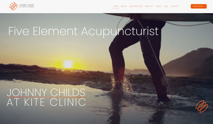 Johnny Childs Studio: Redesign of website for Acupuncturist in fully responsive Wix Studio