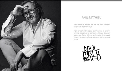 Paul Mathieu: French High-End furniture design portfolio site. Paul needed a site showcasing all his numerous furniture and lighting design in a luxurious and sophisticated way.
