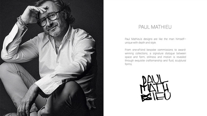 Paul Mathieu: French High-End furniture design portfolio site. Paul needed a site showcasing all his numerous furniture and lighting design in a luxurious and sophisticated way.