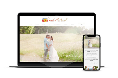 Focus on the Moment: Website design for wedding photographer in Tennessee.