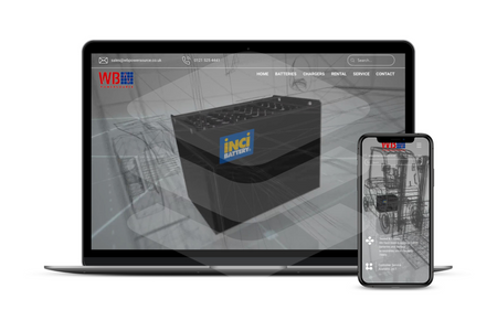 Forklift battery website : Website design for forklift battery company