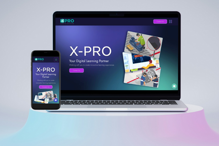 X Pro Learning : New website design for E-Learning Consultant.