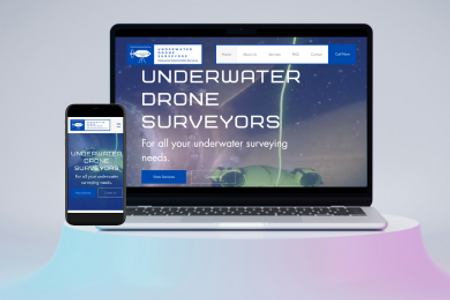 Underwater Drone: Complete website design, SEO and social media set up for Underwater Drone surveying company.