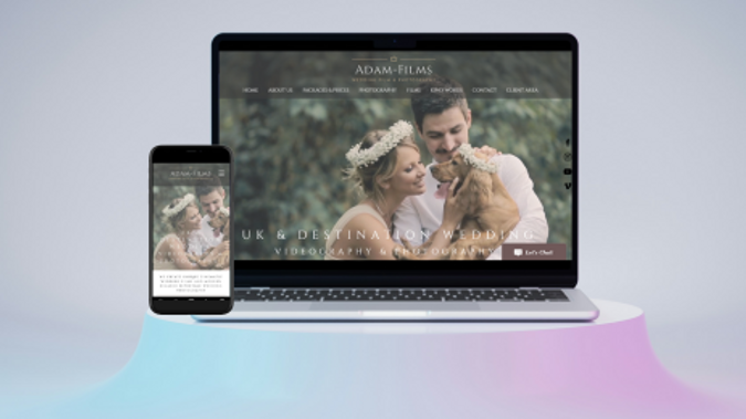 Adam Films : Complete redesign of Wedding Photography website including SEO optimisation.