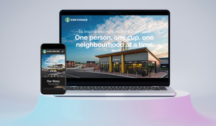 Kbeverage-group : New Website design for Starbucks Franchisee and Property Development company