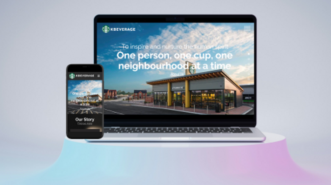 Kbeverage-group : New Website design for Starbucks Franchisee and Property Development company