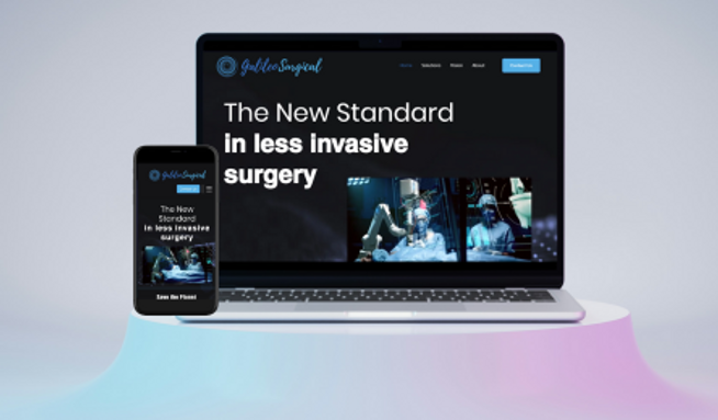 Galileo Surgical: Website design for Galileo Surgical.