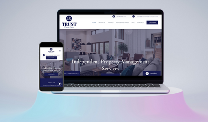 Trust Property: Property Management Company new website design