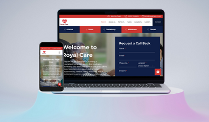 Royal Care: New website design for Royal Care, plus full SEO Optimisation