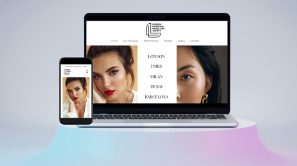 Lhm Agency: Full website redesign for London modelling agency
