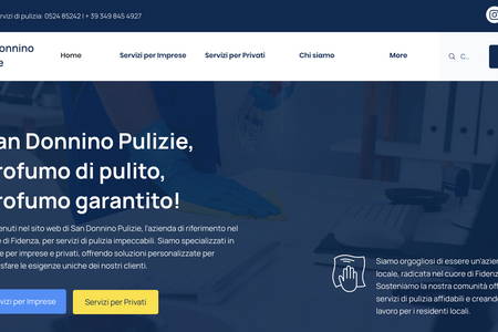 San Donnino Pulizie SRL: Creazione del sito web e della SEO