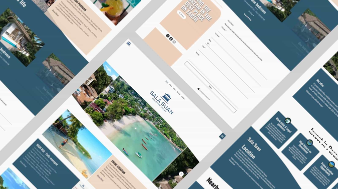 SalaSuan: The kit prioritizes versatility with a modular "block kit" for the studio website, allowing flexible drag-and-drop page assembly without technical intervention.