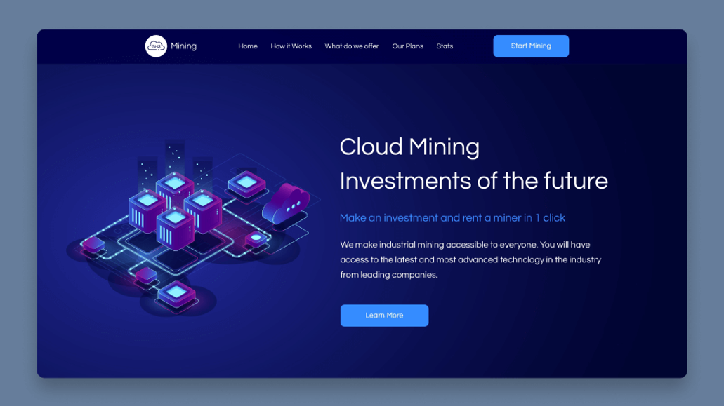Cloudmining: Website Redesign