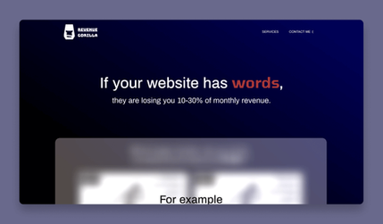 Revenue Gorilla: Site development