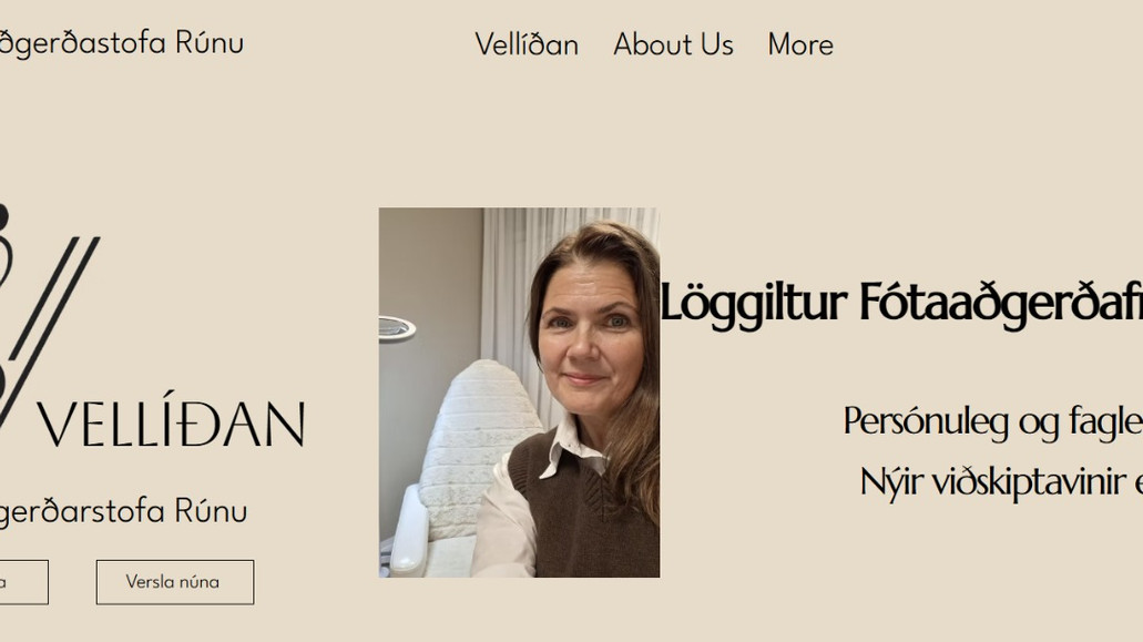 Vellíðan: in this Project i have :
Added a clinic introduction section below “Vellíðan” with a photo, short text about the clinic, and a button linking to a detailed “About Me & Work” page.

FungiSmart section repositioned near product sales. The “Versla núna” button now smoothly scrolls or expands to show product content above the items being sold.

Implemented smooth scrolling and expandable sections for better user flow.

Optimized product pages with tabs/accordion-style buttons for cleaner display.

Recommended adding customer testimonials/reviews to build trust and credibility.

Full site review completed; all sections checked for proper layout and functionality.