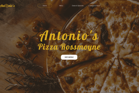 Antonio's Pizza: Website Design