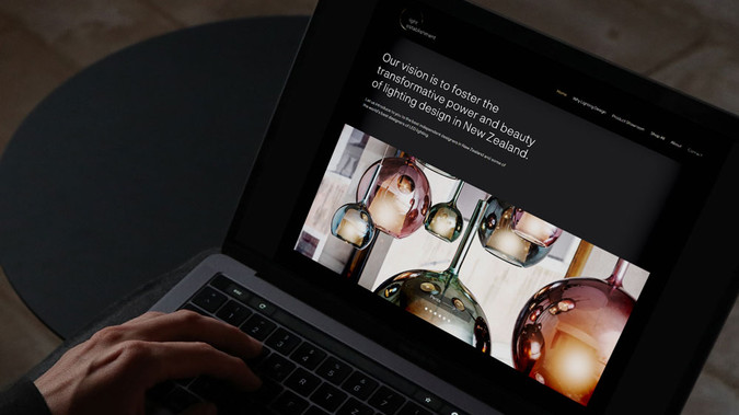 light establishment: Fully immersive and visual ecommerce website as a showroom for these international designer lights. 