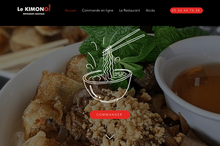 Le Kimono Rouge: Création de site web