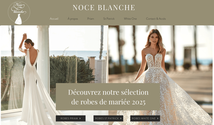 Noce Blanche: Création de site web