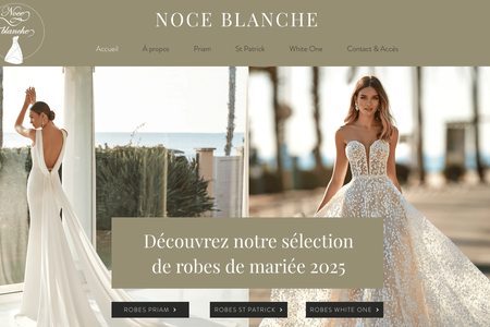Noce Blanche: Création de site web