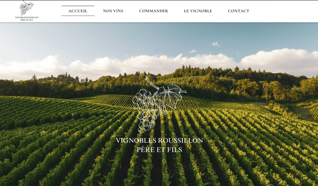 Vignobles Roussillon: Création de site