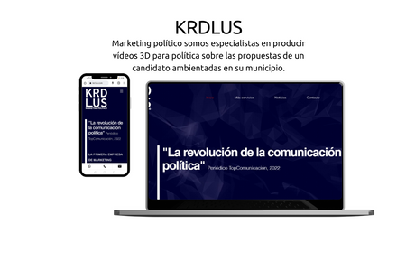 KRDLUS: Web para empresa de marketing político y videos 3D para política KRDLUS.
Trabajos realizados:
Optimización SEO, descripción de secciones y búsqueda de palabras clave.