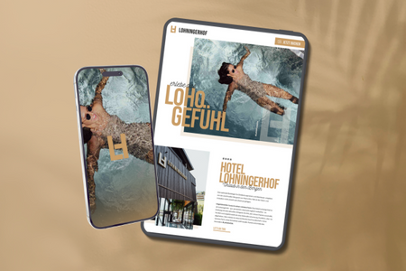 Lohningerhof****, Maria Alm : Um dieses 4 Sterne Ferienhotel aus Maria Alm auch digital bestmöglich zu stärken, haben wir eine einzigartige Landingpage mit Wix Studio erstellt, die zusammen mit den Performance Marketing Maßnahmen für maximale Sichtbarkeit sorgt. Abgerundet wird das Ganze durch einen eigens komponierten Hotel-Song, der das besondere Flair des Hotels auch musikalisch erlebbar macht.

Abgerundet durch effektives Newsletter Marketing erreicht das einzigartige Hotel Lohningerhof-Gefühl auch den letzten Gast.

​Zusätzlich haben wir eine emotionale und raffinierte Bildsprache passend zu diesem optimalen Basislager für Entdeckungsreisen und Abenteuer kreiert.
