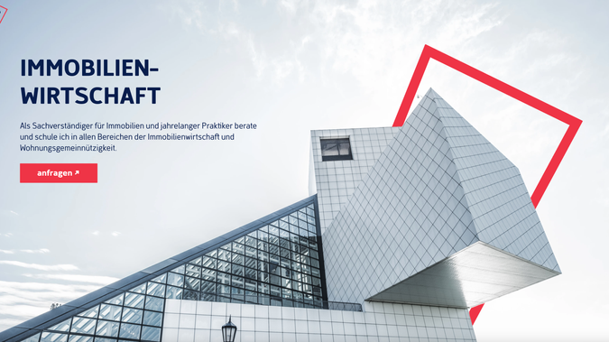 ImmobilienPraxisKöll: A slick, modern website for real estate consulting with never-seen before mouse interactions. The entire website is based on the branding which we developed too.