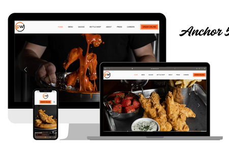 Proper Wing Site: Website design for a brand new wing restaurant chain in Dallas, TX. This site was created with all original visual content such as photos and videos from Anchor 52 Studios. This site is optimized for Desktop and Mobile devices with clear CTAs and SEO implementation. Menu integration has also been added for quick food, sauces, and drink lookups. Third party online ordering services by Toast have also been integrated on the site. Designed, photographed and filmed by Henry Patricy, owner of Anchor 52 Studios. 