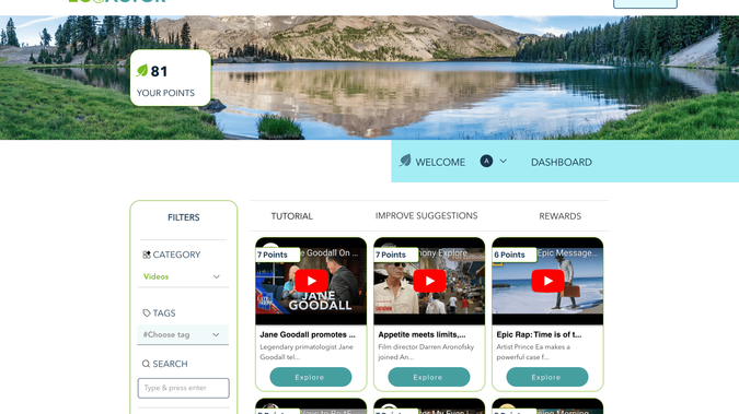 EcoActor web application: We built the entire website and web application. The project required to develop a neural network to find content affinity, a system that crawls over the internet searching for sustainable content, an advanced admin dashboard. The backend is Velo NodeJS, Velo frontend, complex database processing. 