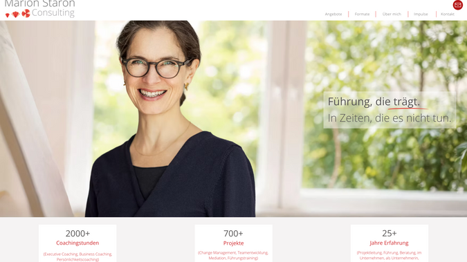 Marion Staron Consulting: Logo Redesign - Webdesign - Blog - Markenberatung