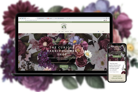 Curious Rabbit: Sydney based online flower store delivering to a select number of areas in the area. Logo design, graphics creation and image sourcing with the website build. 