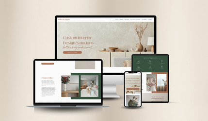 Milu Designs: Interior designer website with a high end aesthetic and design requirement for their website. 
