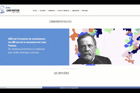Institut Pasteur: Site Web de l'Institut Pasteur pour célébrer le bicentenaire de la naissance de Louis Pasteur