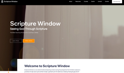 Scripture Window: Responsive web design, SEO, video migration, email marketing, hosting & management