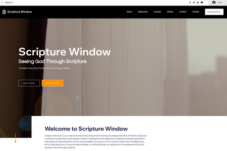 Scripture Window: Responsive web design, SEO, video migration, email marketing, hosting & management