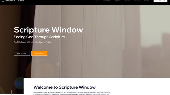 Scripture Window: Responsive web design, SEO, video migration, email marketing, hosting & management