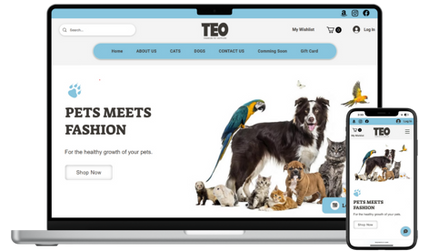 Teo Premium: TEO PREMIUM is a Dubai based online pet supplies shop specializing in handmade, high-quality leather products. Crafted by skilled artisans, 94% of their products are made by hand, offering durable and uniquely designed items for pet parents who want to enhance their pets' comfort and joy.

The website was designed to reflect the brand’s values, providing a fully functional platform that showcases their quality products and strengthens their online presence.
