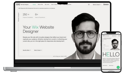 My Portfolio Website: My Portfolio Website showcases my work as a Wix website designer. I collaborate closely with clients to bring their vision to life through top-tier design, creating impactful and growth-driven results. Visit my website to explore my diverse range of client projects all in one place.